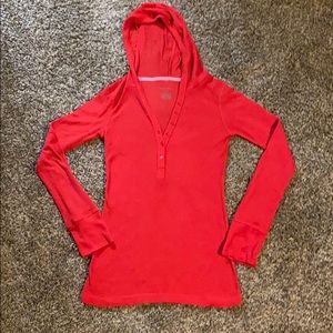 Women’s Red Hooded Thermal
